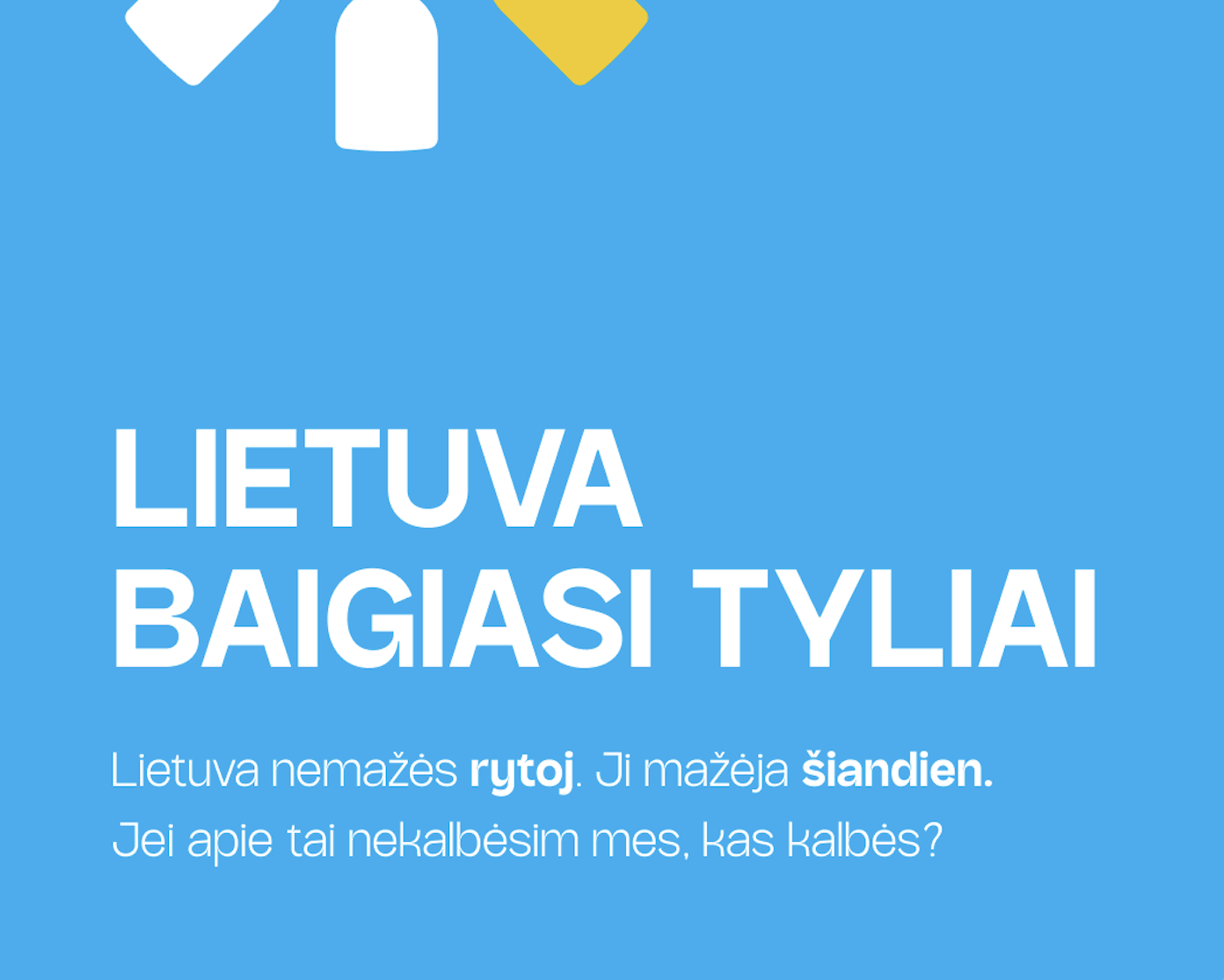 „#neRytoj“ iniciatyva – Lietuva baigiasi tyliai